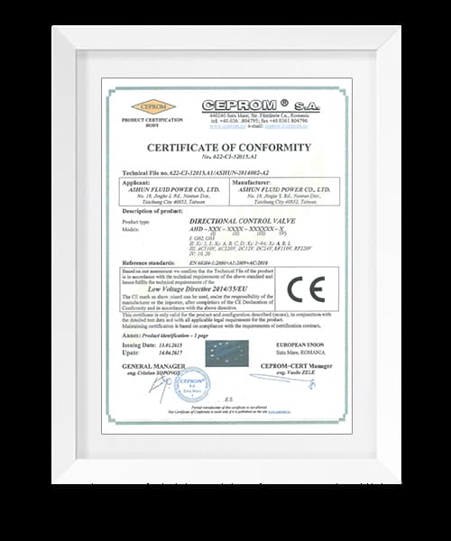 622-CI-32015 certificate